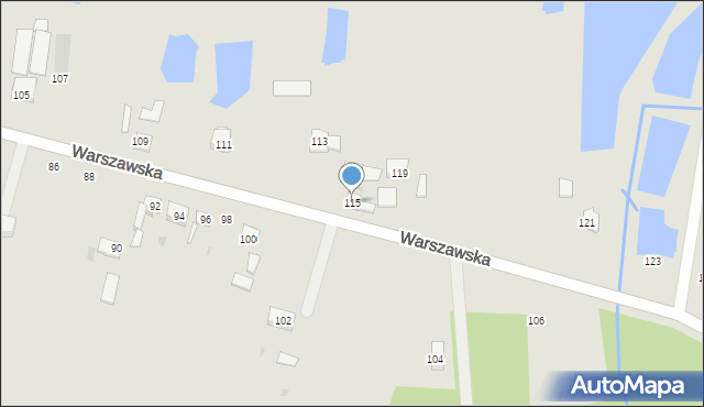 Praszka, Warszawska, 115, mapa Praszka