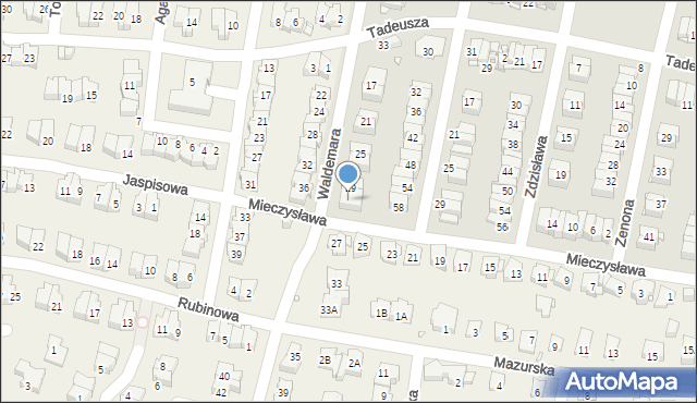 Pruszków, Waldemara, 31, mapa Pruszków