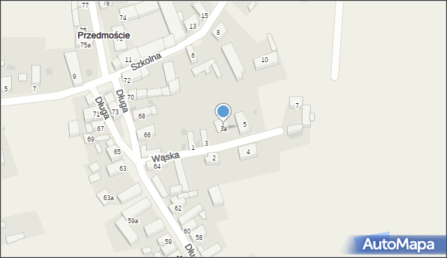 Przedmoście, Wąska, 3a, mapa Przedmoście