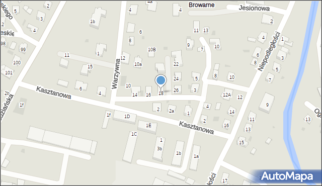 Przeworsk, Warzywna, 18, mapa Przeworsk