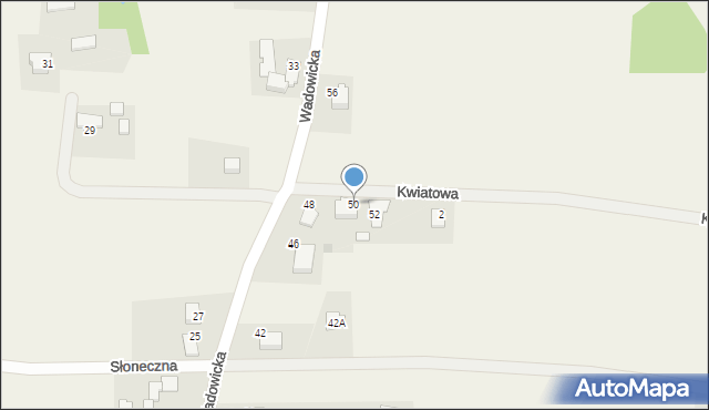 Przybradz, Wadowicka, 50, mapa Przybradz