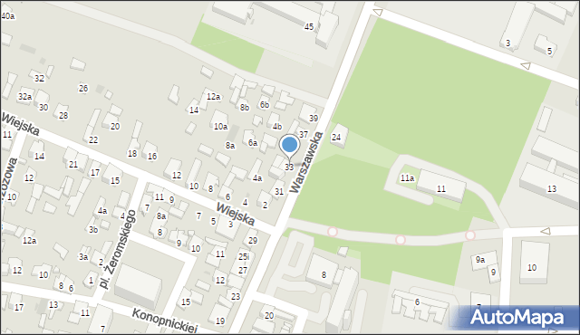 Przysucha, Warszawska, 33, mapa Przysucha