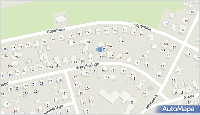 Puck, Waryńskiego Ludwika, 12, mapa Puck