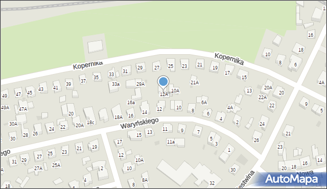 Puck, Waryńskiego Ludwika, 12A, mapa Puck