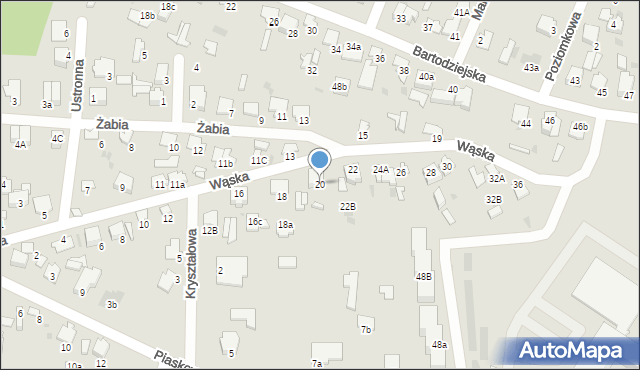 Pułtusk, Wąska, 20, mapa Pułtusk