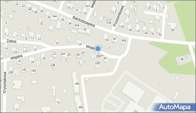 Pułtusk, Wąska, 32A, mapa Pułtusk