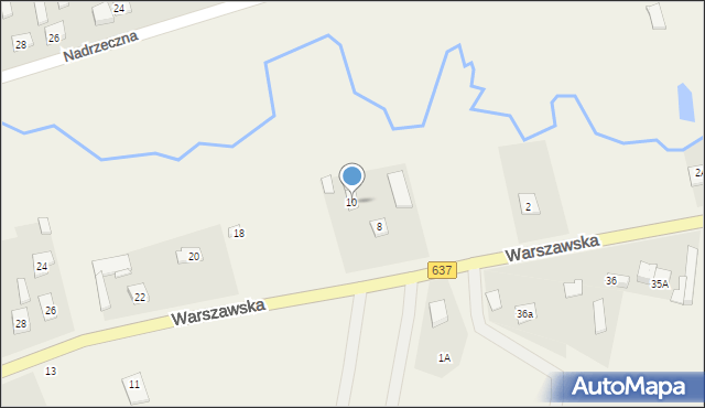 Pustelnik, Warszawska, 10, mapa Pustelnik