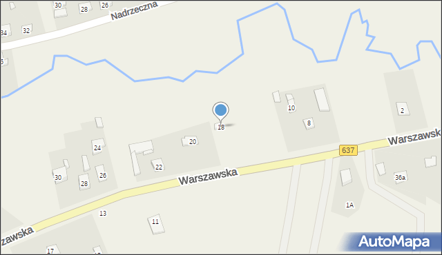 Pustelnik, Warszawska, 18, mapa Pustelnik