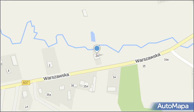 Pustelnik, Warszawska, 2A, mapa Pustelnik