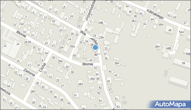 Raciąż, Warszawska, 38, mapa Raciąż