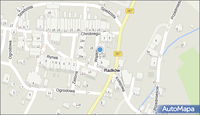 Radków, Wąska, 2, mapa Radków