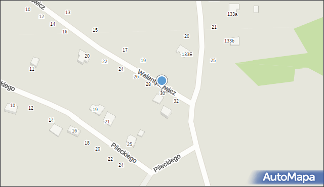 Radomsko, Walentynowicz Anny, 30, mapa Radomsko