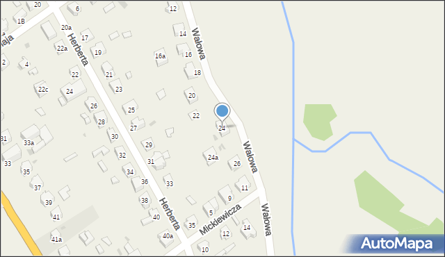 Radwanice, Wałowa, 24, mapa Radwanice