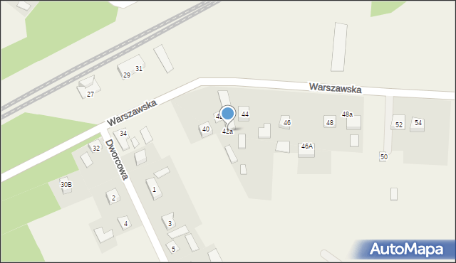 Radziwiłłów, Warszawska, 42a, mapa Radziwiłłów