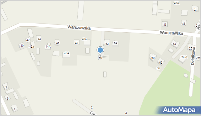 Radziwiłłów, Warszawska, 50, mapa Radziwiłłów