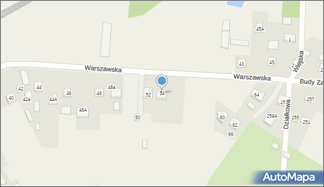 Radziwiłłów, Warszawska, 54, mapa Radziwiłłów