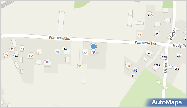 Radziwiłłów, Warszawska, 54A, mapa Radziwiłłów