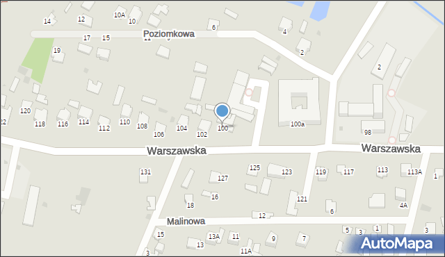 Radzyń Podlaski, Warszawska, 100, mapa Radzyń Podlaski