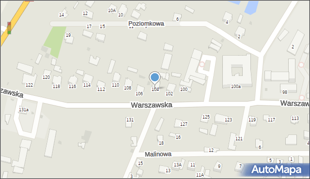 Radzyń Podlaski, Warszawska, 104, mapa Radzyń Podlaski