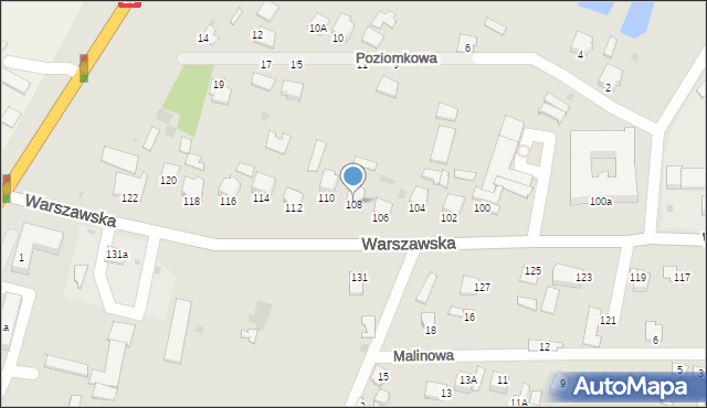 Radzyń Podlaski, Warszawska, 108, mapa Radzyń Podlaski