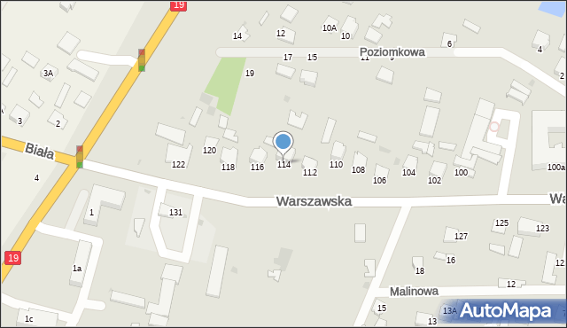 Radzyń Podlaski, Warszawska, 114, mapa Radzyń Podlaski