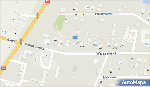 Radzyń Podlaski, Warszawska, 114, mapa Radzyń Podlaski