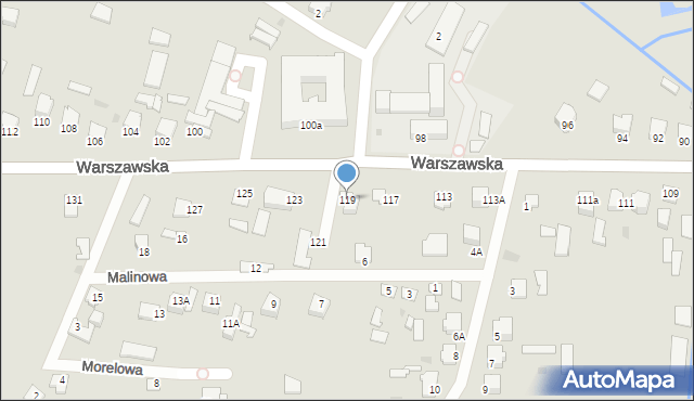 Radzyń Podlaski, Warszawska, 119, mapa Radzyń Podlaski