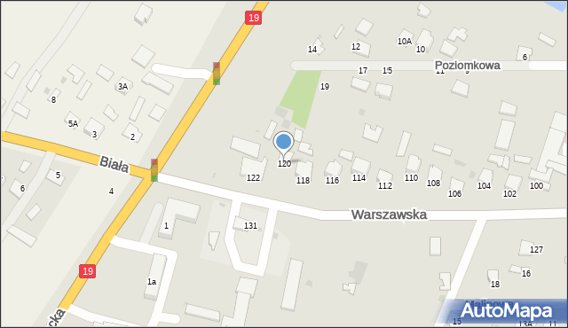 Radzyń Podlaski, Warszawska, 120, mapa Radzyń Podlaski