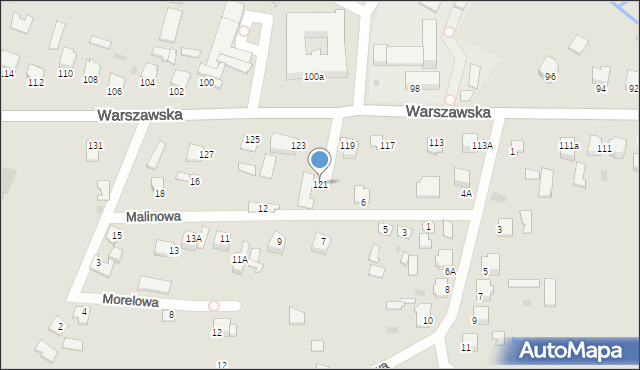 Radzyń Podlaski, Warszawska, 121, mapa Radzyń Podlaski