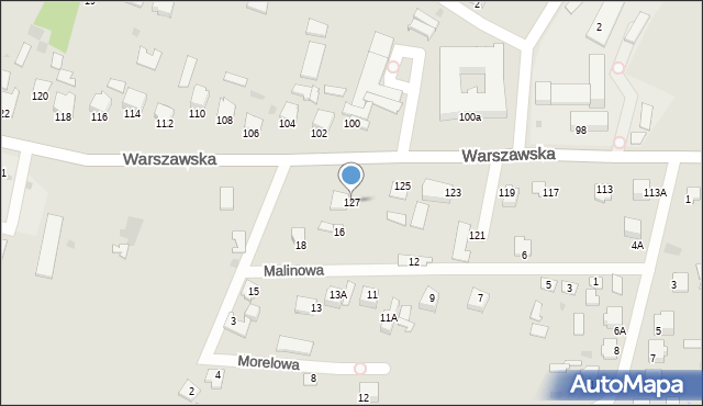 Radzyń Podlaski, Warszawska, 127, mapa Radzyń Podlaski