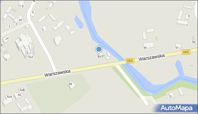 Rajgród, Warszawska, 53, mapa Rajgród