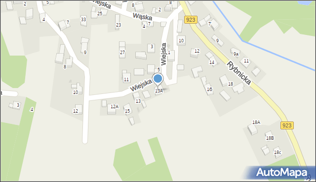 Raszczyce, Wąska, 13A, mapa Raszczyce