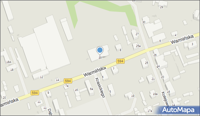 Reszel, Warmińska, 10, mapa Reszel