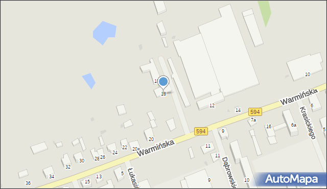 Reszel, Warmińska, 18, mapa Reszel