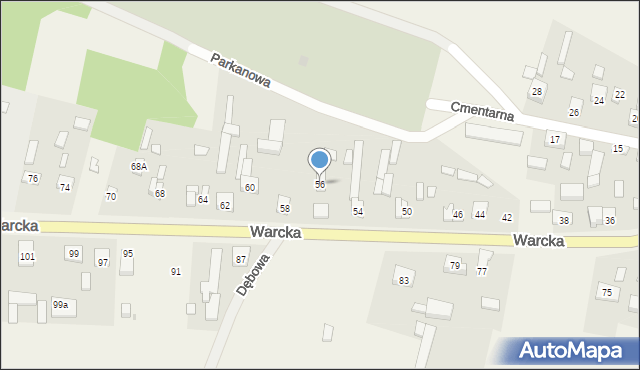 Rossoszyca, Warcka, 56, mapa Rossoszyca
