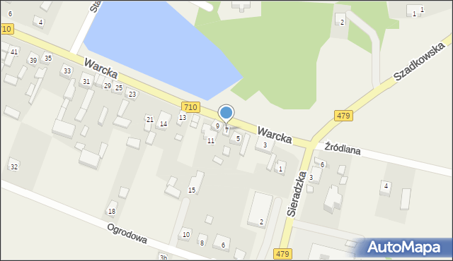 Rossoszyca, Warcka, 7, mapa Rossoszyca