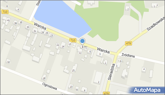 Rossoszyca, Warcka, 9, mapa Rossoszyca
