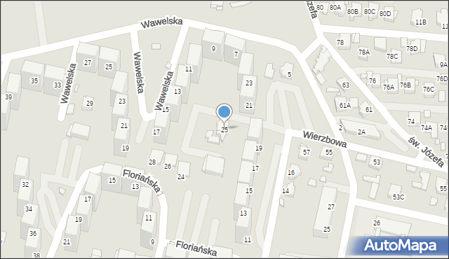 Rybnik, Wandy, 25, mapa Rybnika