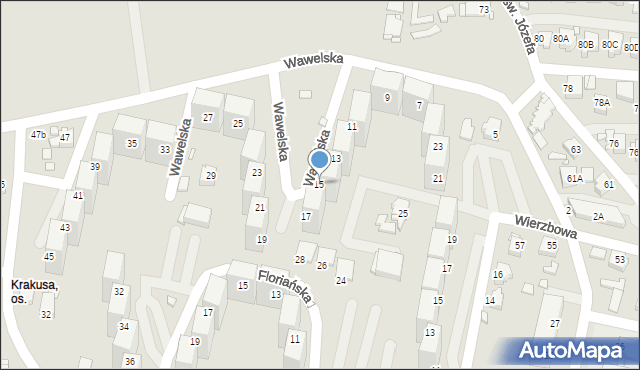 Rybnik, Wawelska, 15, mapa Rybnika