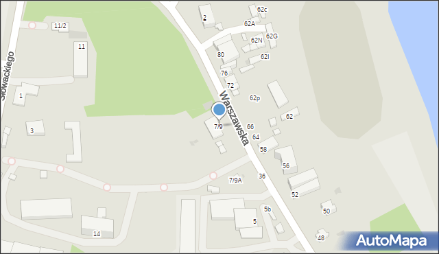 Ryki, Warszawska, 7/9, mapa Ryki