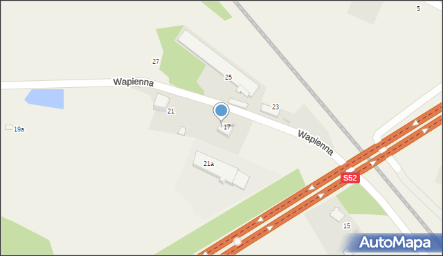 Rząska, Wapienna, 19, mapa Rząska