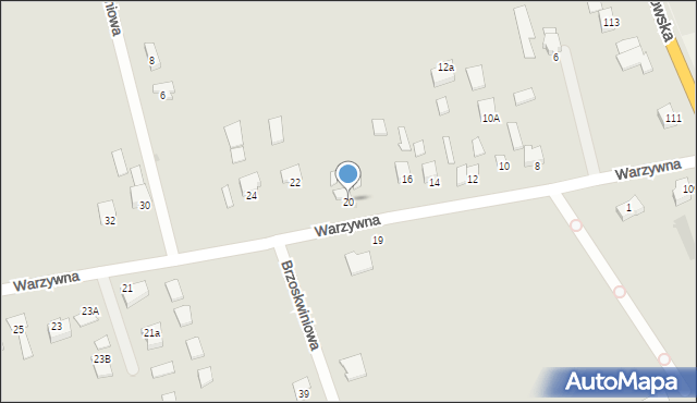 Sandomierz, Warzywna, 20, mapa Sandomierza