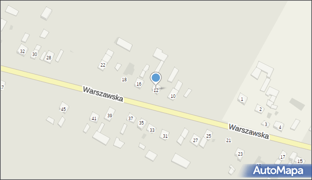 Sanniki, Warszawska, 12, mapa Sanniki