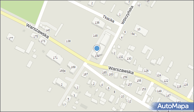 Sanniki, Warszawska, 134, mapa Sanniki