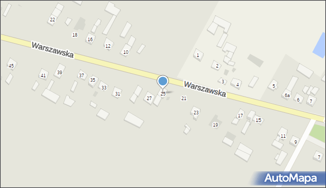 Sanniki, Warszawska, 25, mapa Sanniki