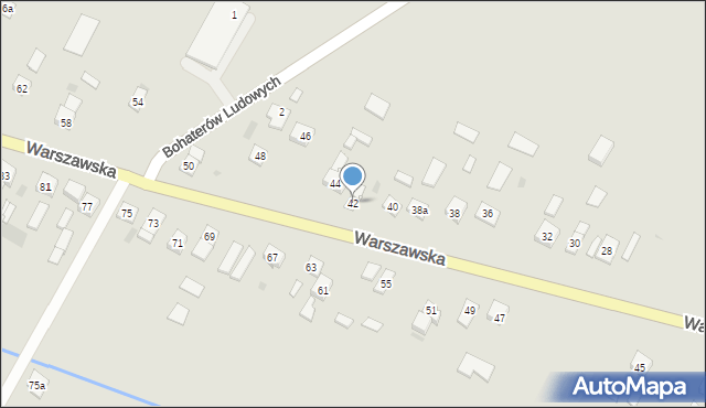 Sanniki, Warszawska, 42, mapa Sanniki