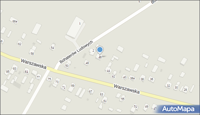 Sanniki, Warszawska, 46, mapa Sanniki