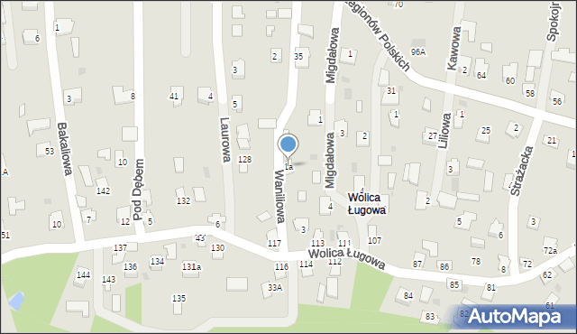 Sędziszów Małopolski, Waniliowa, 1a, mapa Sędziszów Małopolski