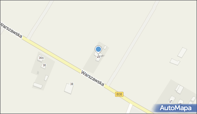 Serokomla, Warszawska, 43, mapa Serokomla