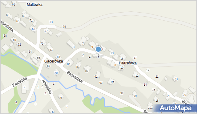 Skawinki, Wąska, 6, mapa Skawinki